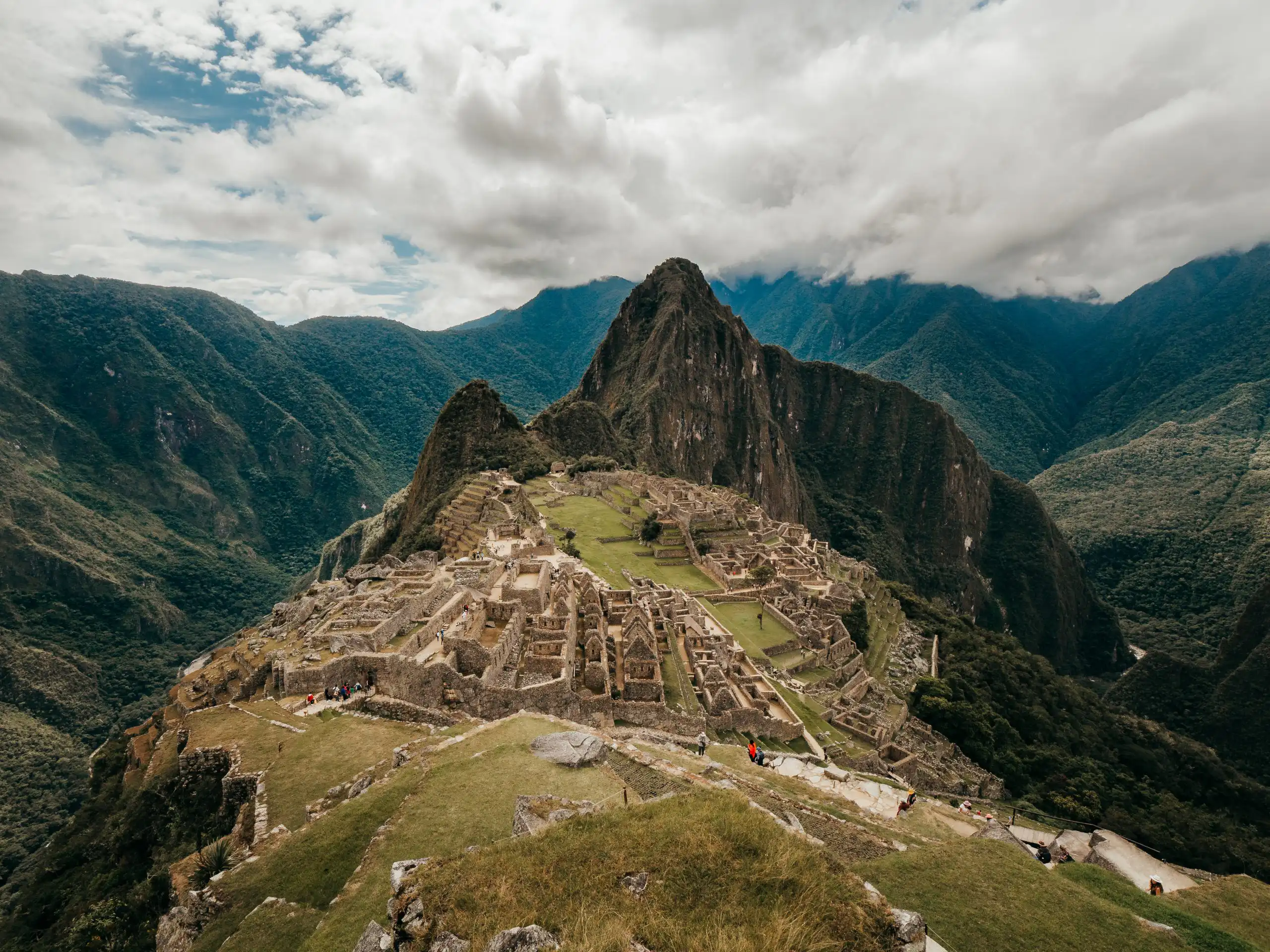 view of machu picchu during our peru itinerary