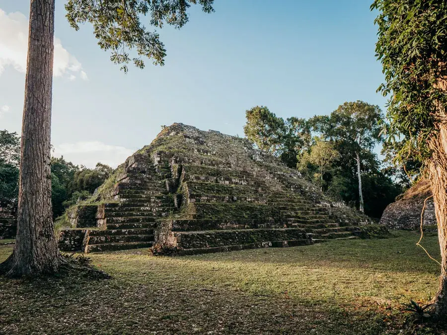 Ancient mayan temple during our Flores Guatemala itinerary
