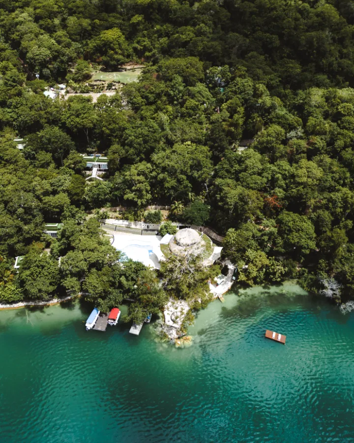 Bolontiku drone view of the site