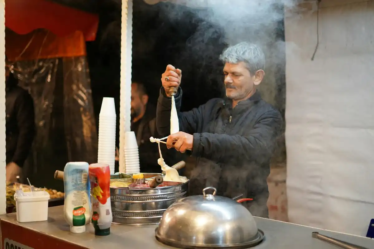 burned ice cream in Kas