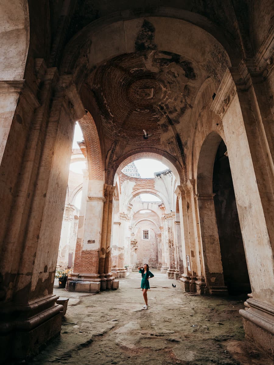 Ruins and churches in Antigua guatemala