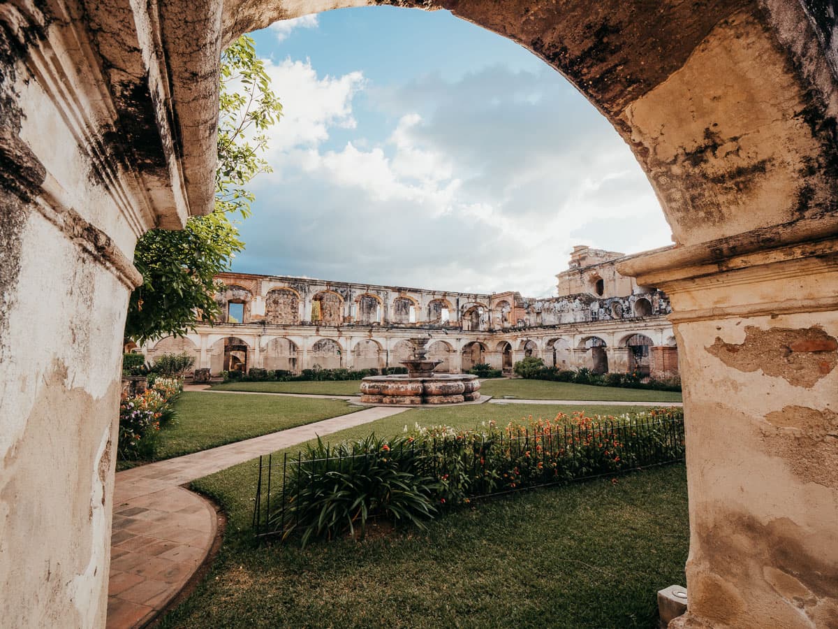Church ruins in Antigua Guatemala Itinerary