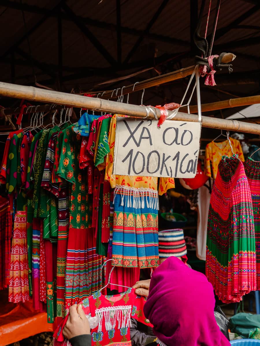 market prices in Ha Giang loop during our 10 days vietnam itinerary