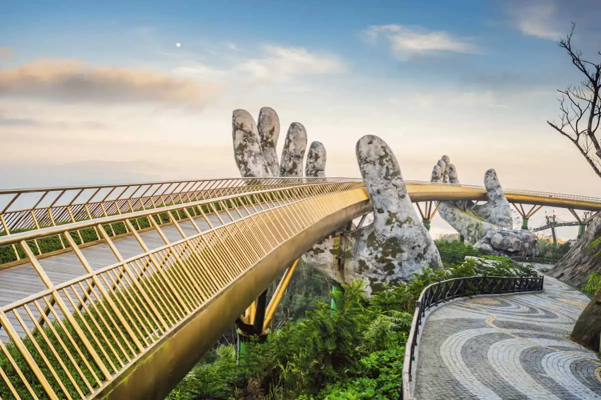 Large hands bridge at Ba Na Hills