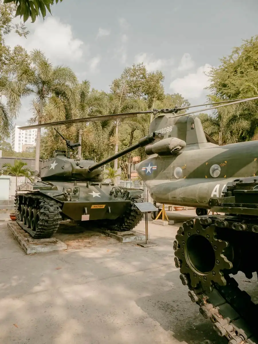 tanks at the War remnant Museum