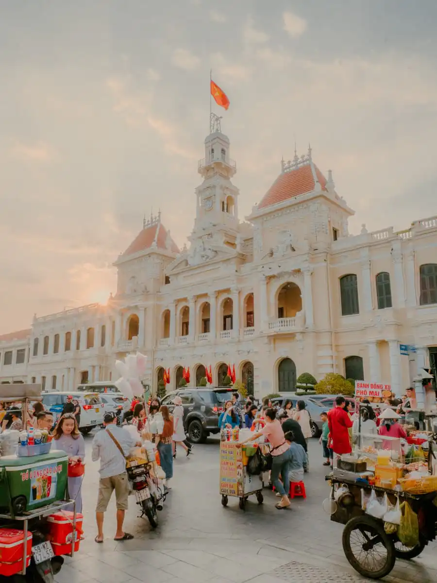 yellow building in Saigon