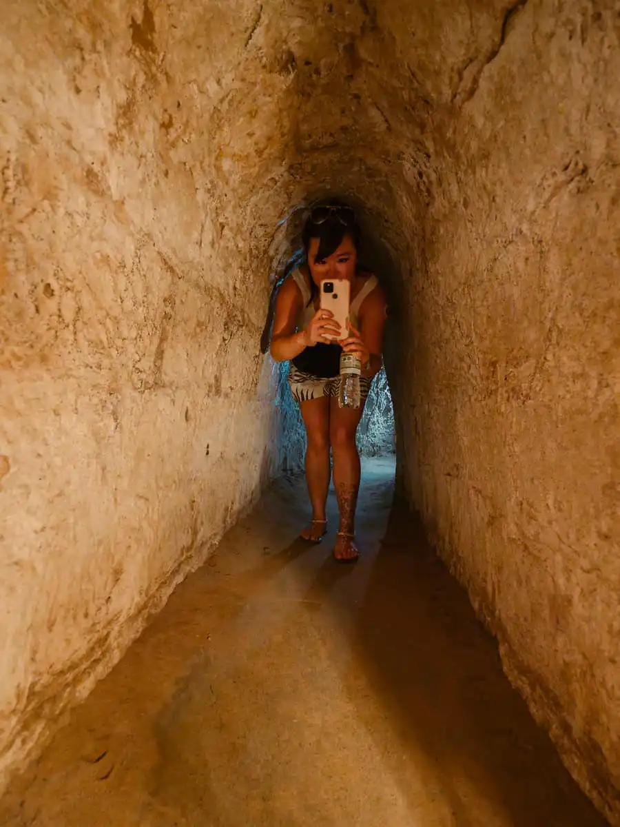 crawling through the cu chi tunnels