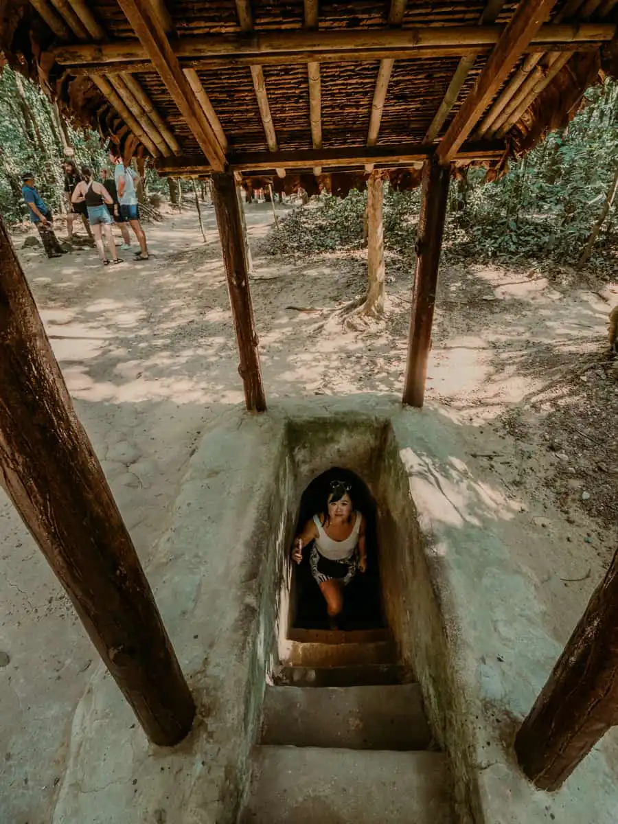 coming out of the cu chi tunnels