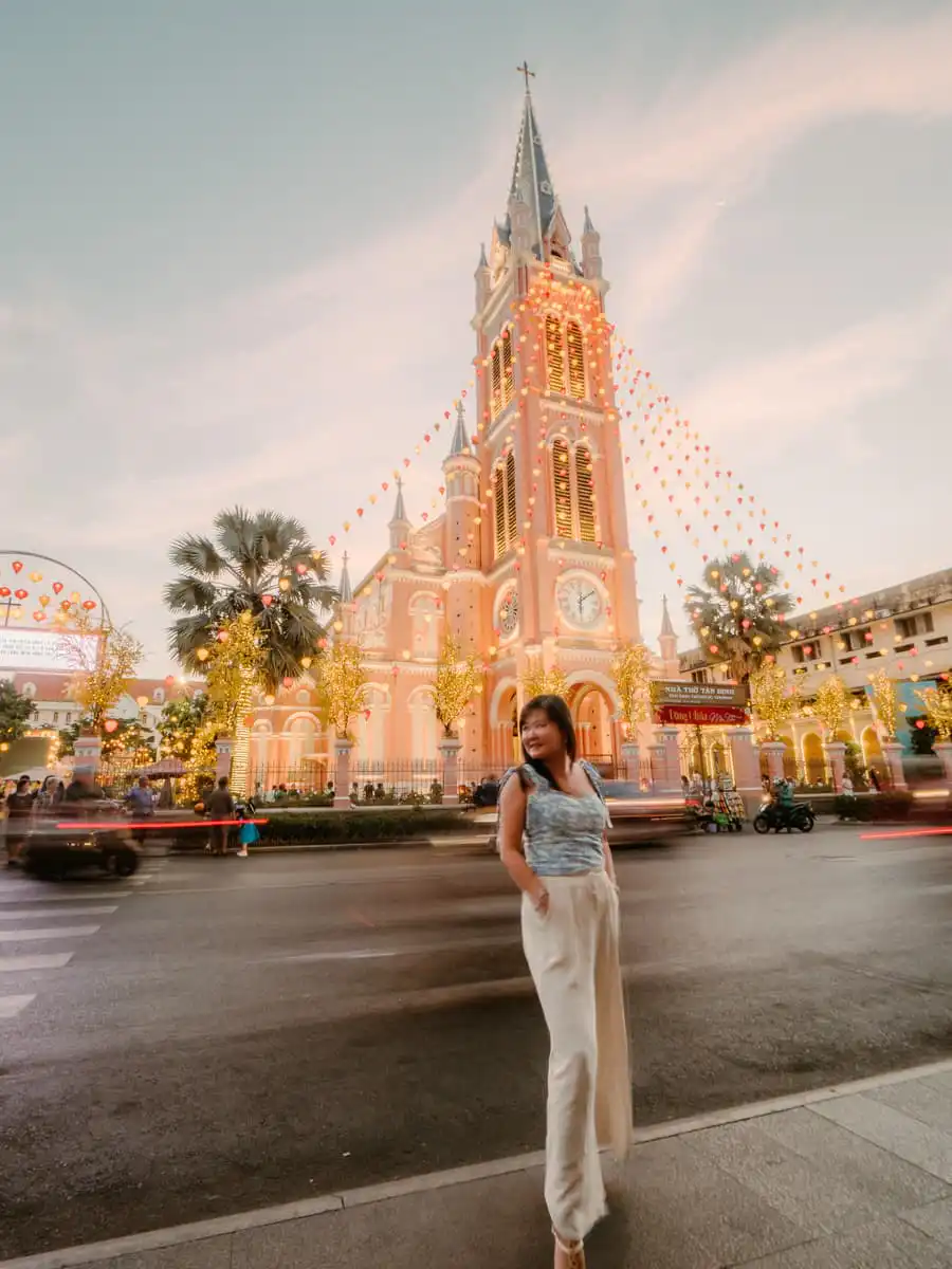 Pink church in Ho Chi MInh City