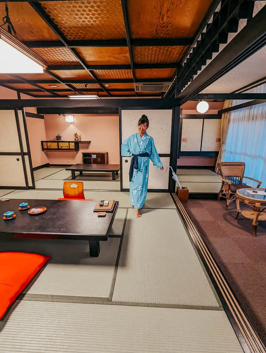 tatami room in ryokan. one of the best things to do in izu peninsula