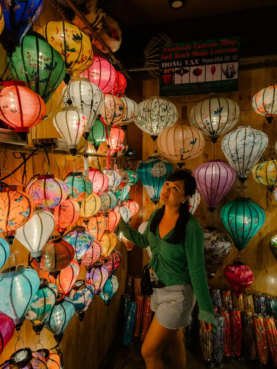 Beautiful lanterns in Hoi An. One of the best things to do in Hoi An