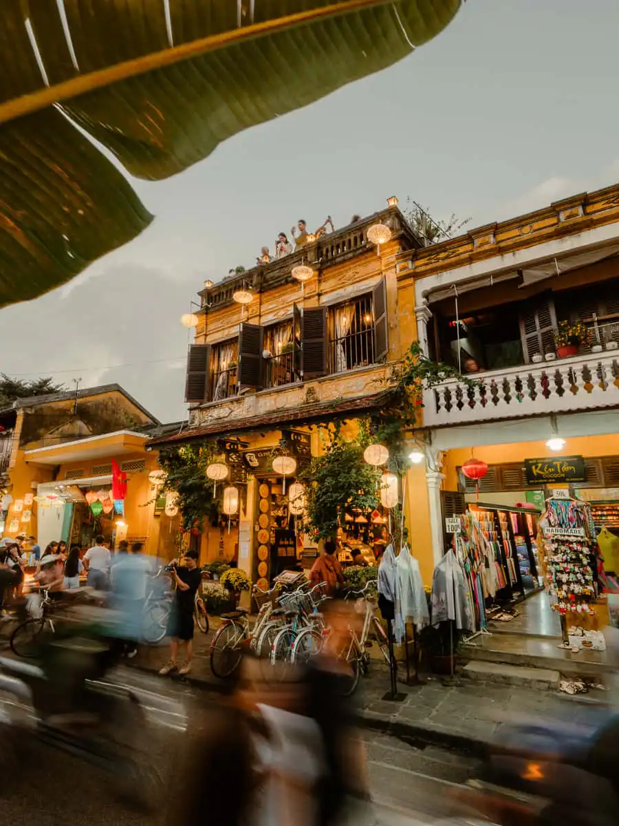 watching people go by is one of our favourite things to do in Hoi An