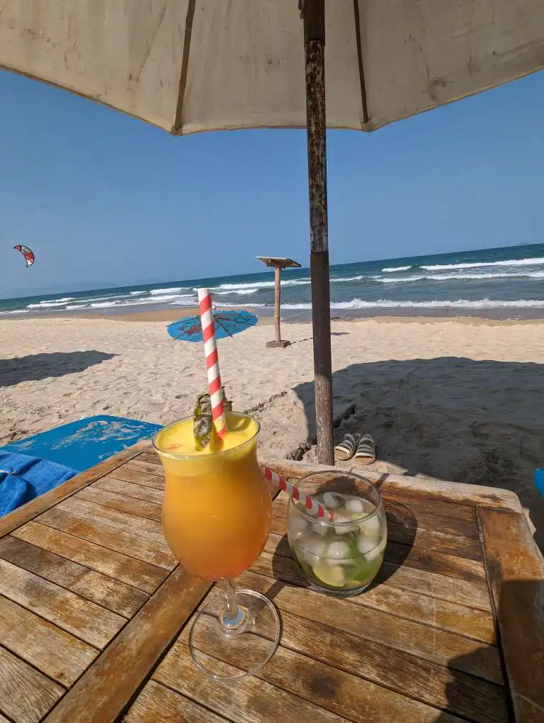 drink on the beach near Hoi An