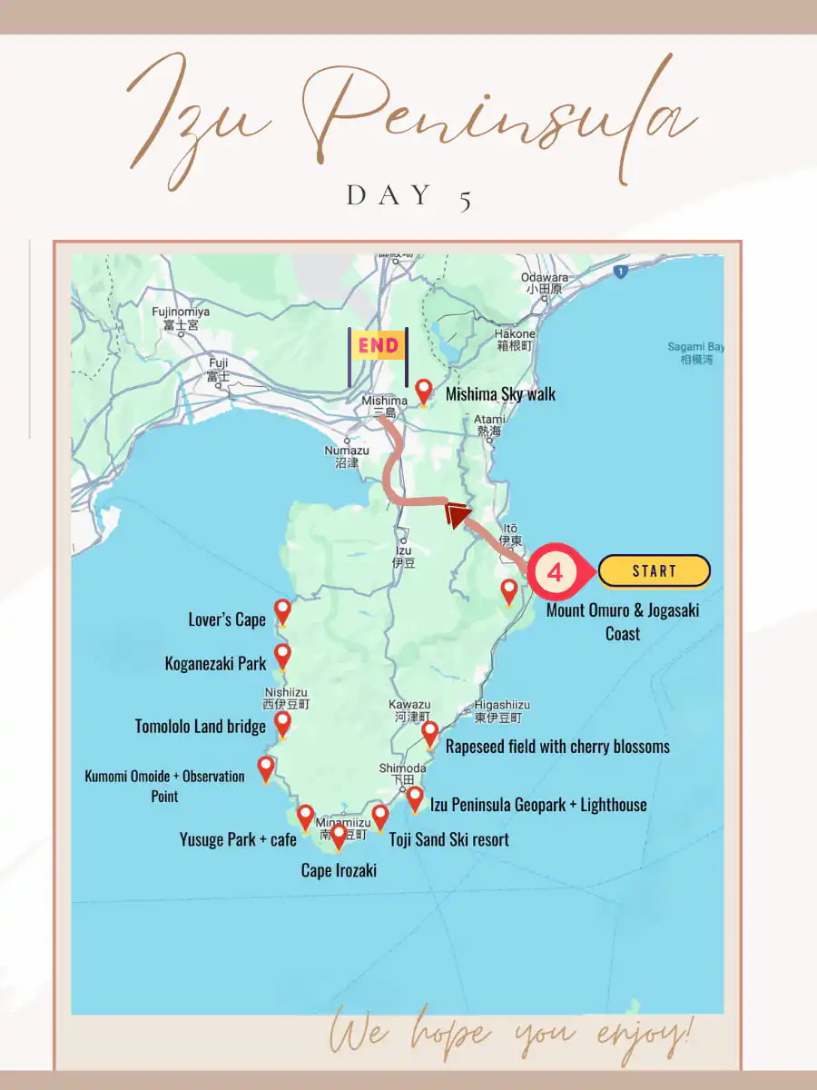 Day 5 of our izu peninsula itinerary
