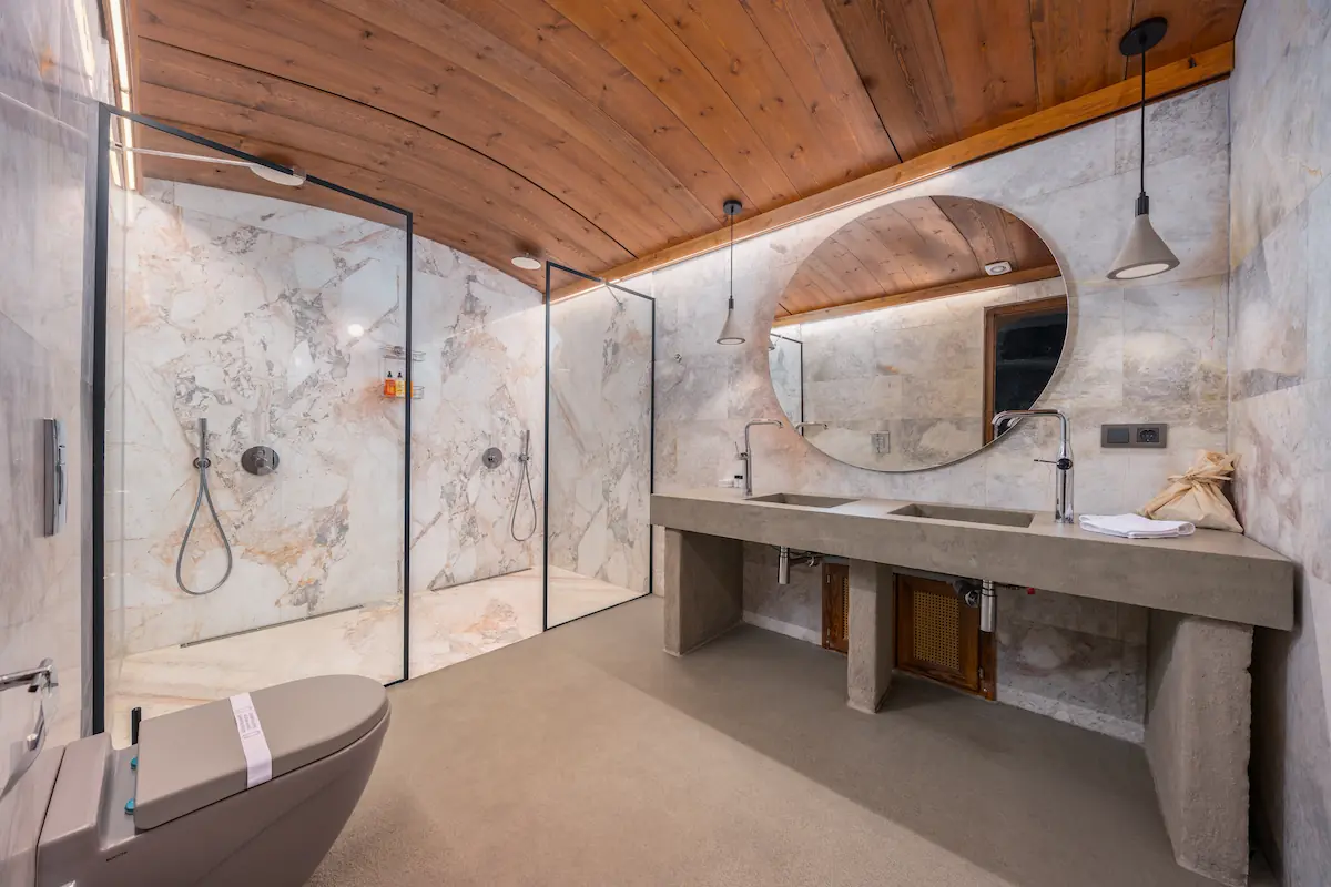 Beautiful bathroom at Taskonaklar Hotel, one of the best places where to stay in Cappadocia