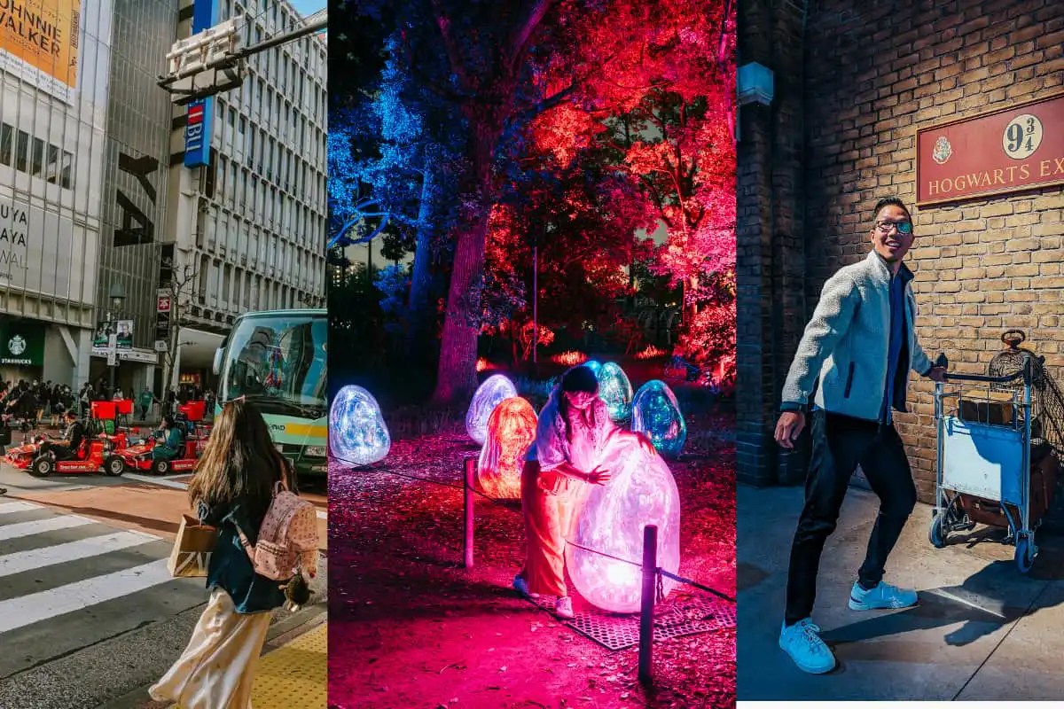 Mario kart, teamlab, and harry potter experience in Japan