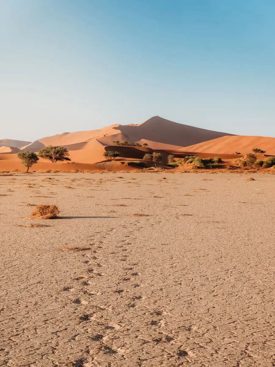 Sossusvlei dunes with clay pan
