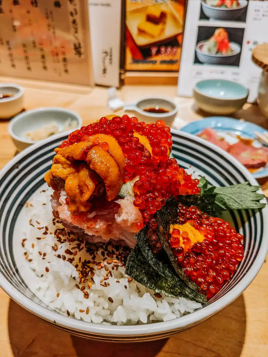 Tuna bowl in Tokyo