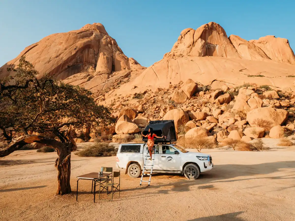 Camping in the Spitzkoppe park