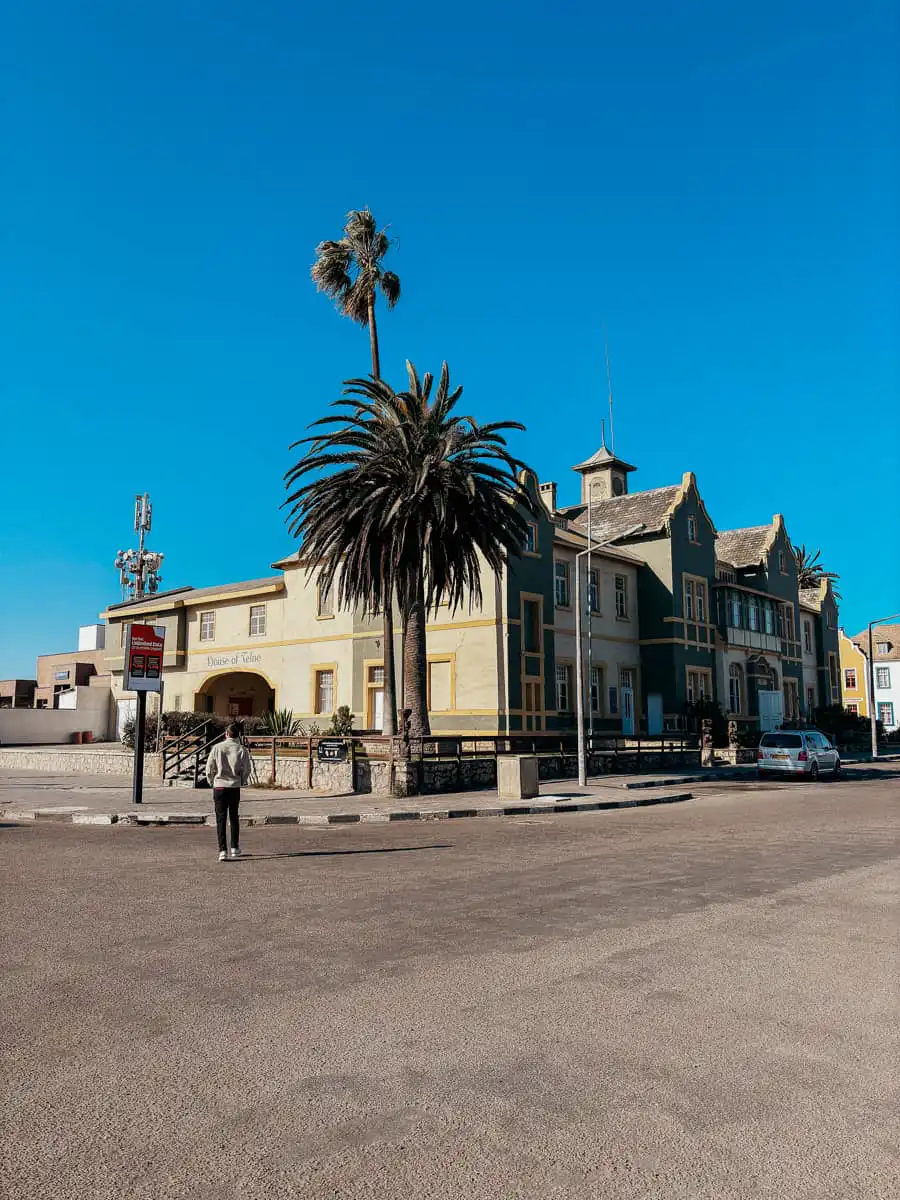walking on the streets of Swakopmund