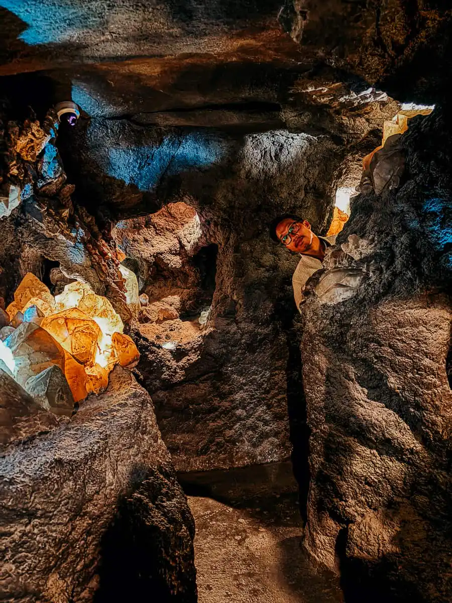 Crystal cave in Crystal museum swakopmund