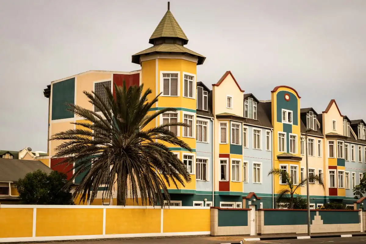 Swakopmund yellow building
