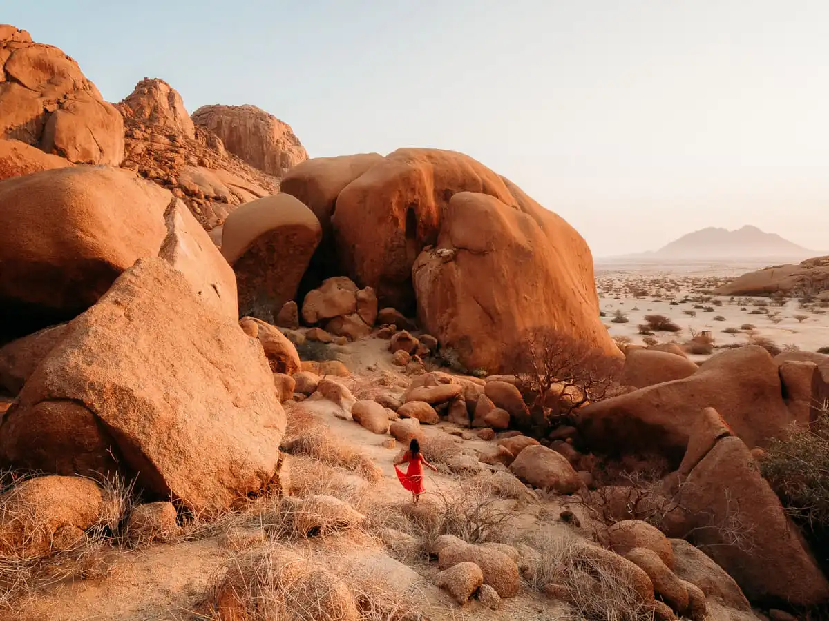 Spitzkoppe landscape at sunset