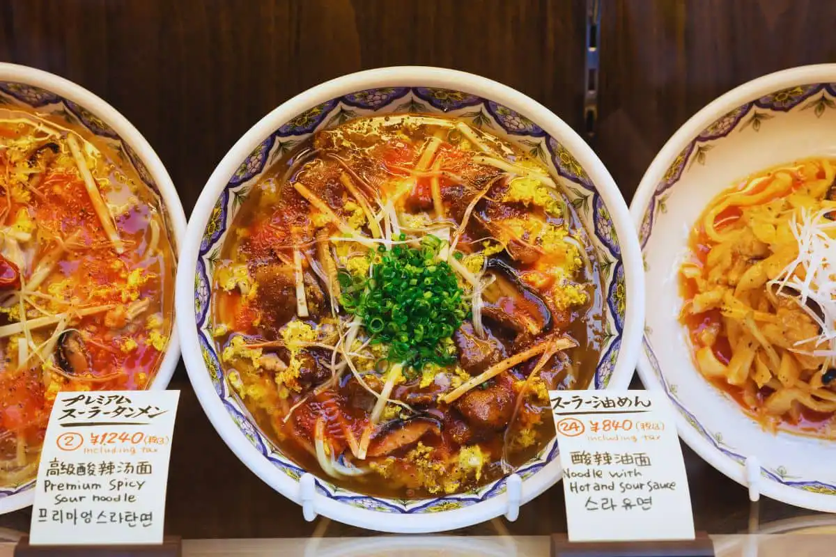 fake food example in Tokyo