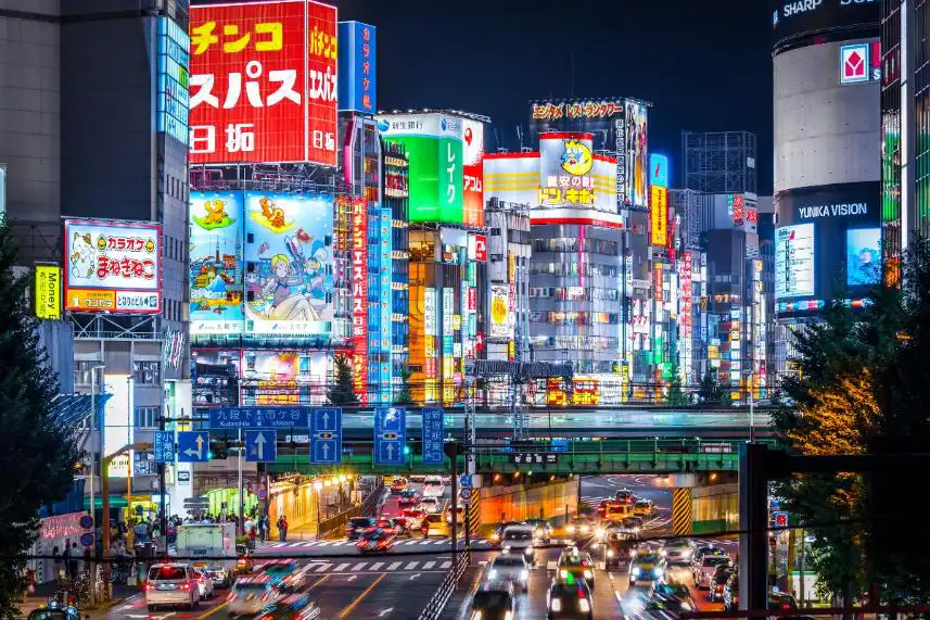 Tokyo city at night