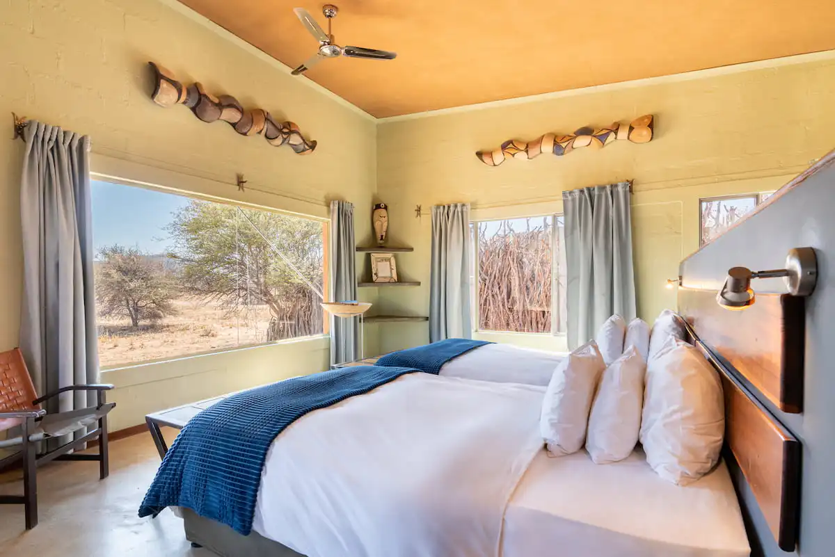 Okonjima Plains camp room