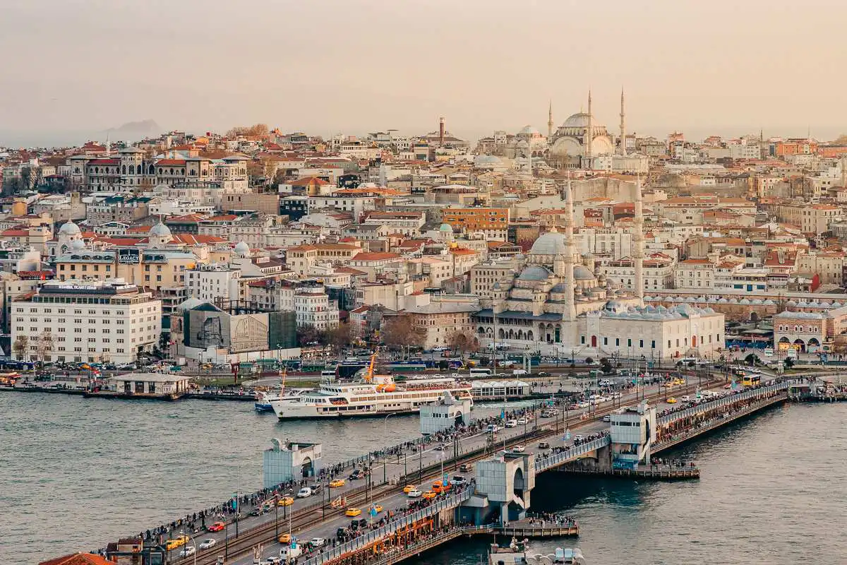 Sunset in Istanbul Turkey