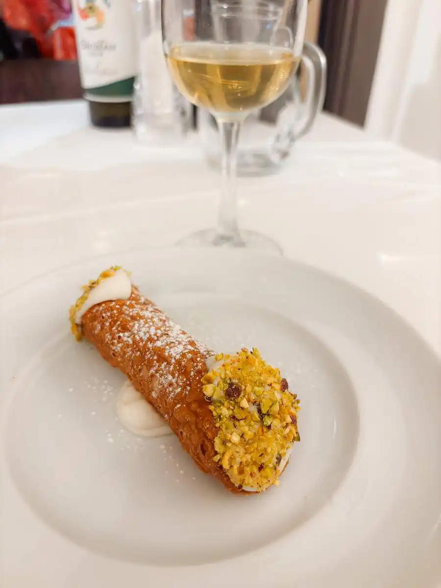 pistachio cannoli in Taormina