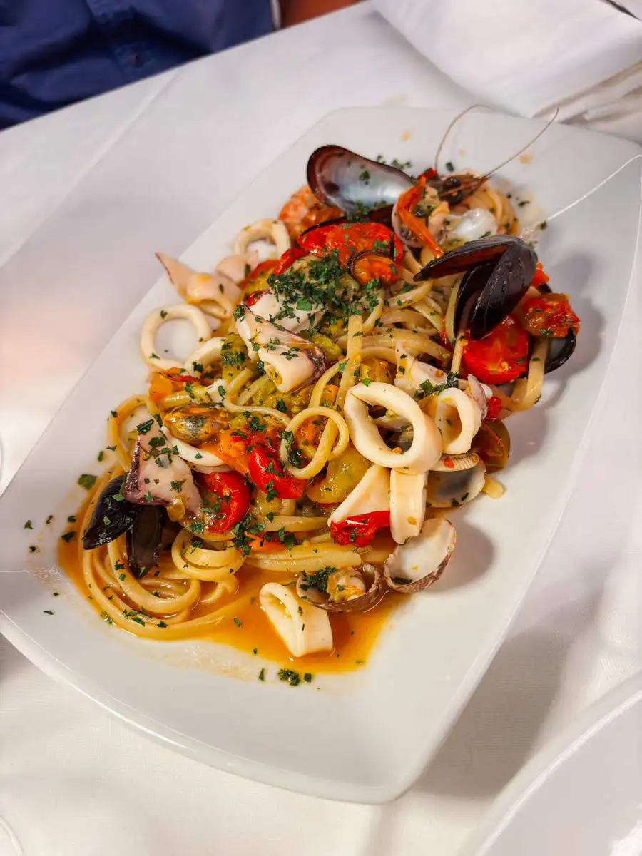 Italian seafood pasta