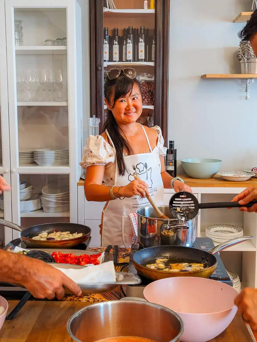 Cooking class in Taormina