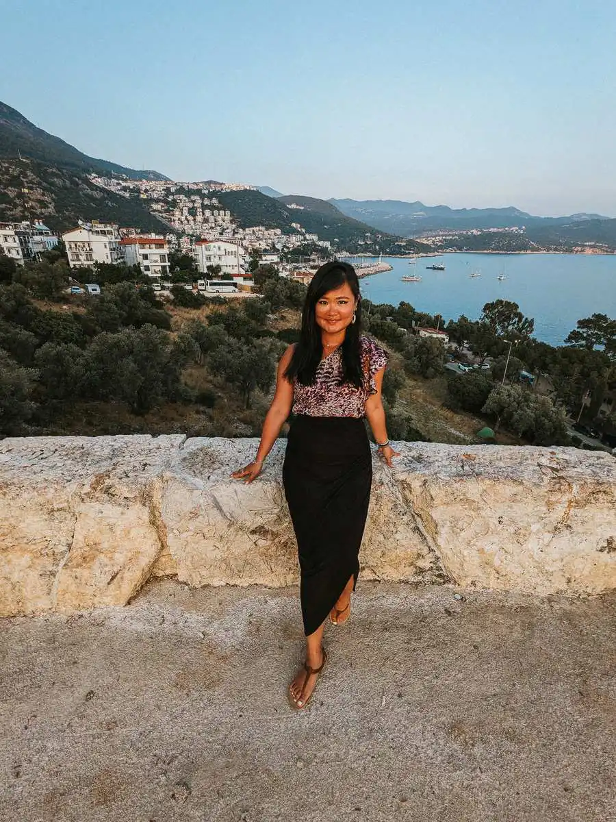 Standing on top of the Amphitheatre in Kas