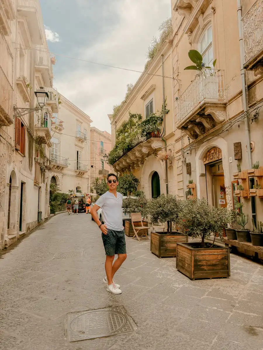 Standing in the streets of Ortigia
