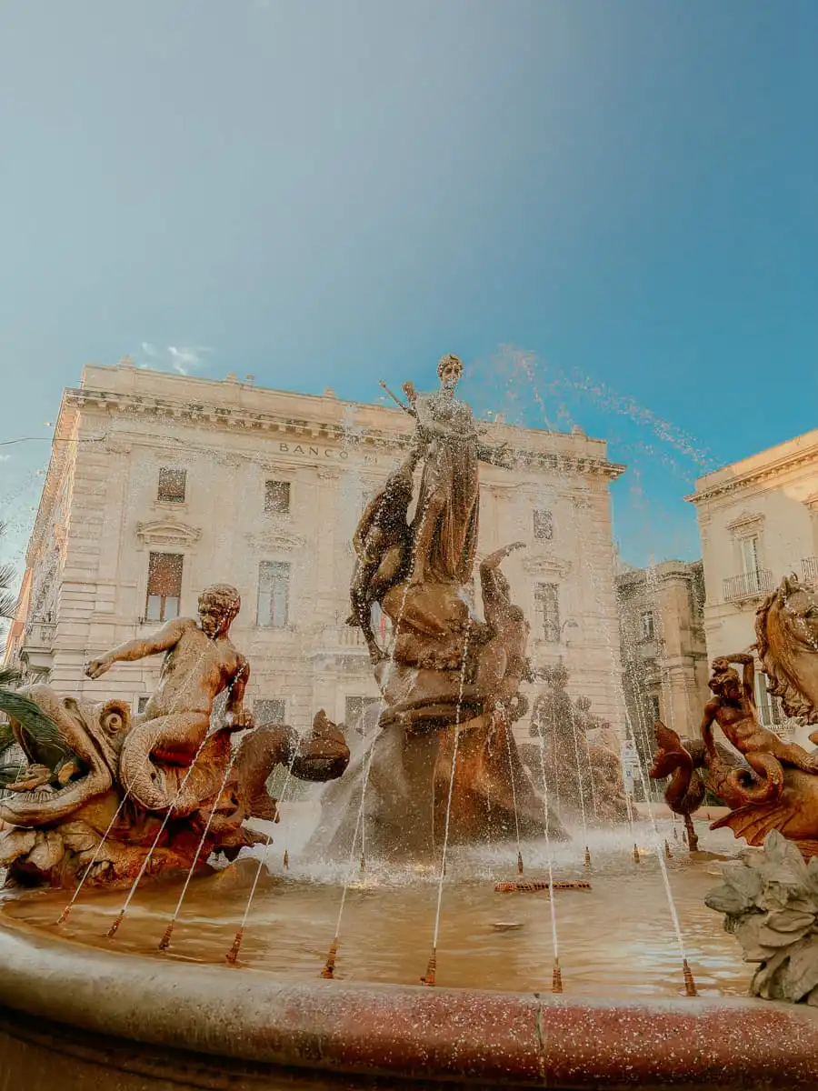 Fountain in Syracuse Sicily
