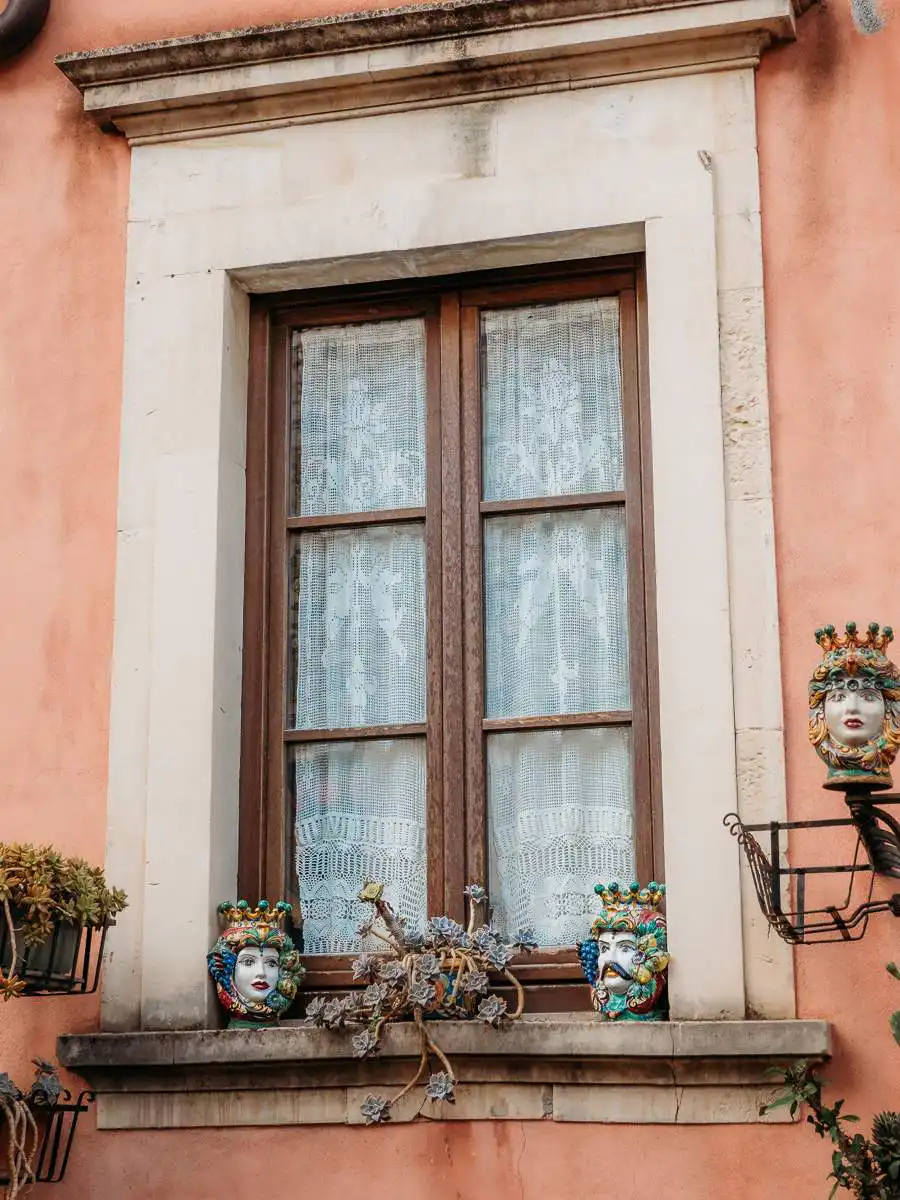 Balcony window in Taormina