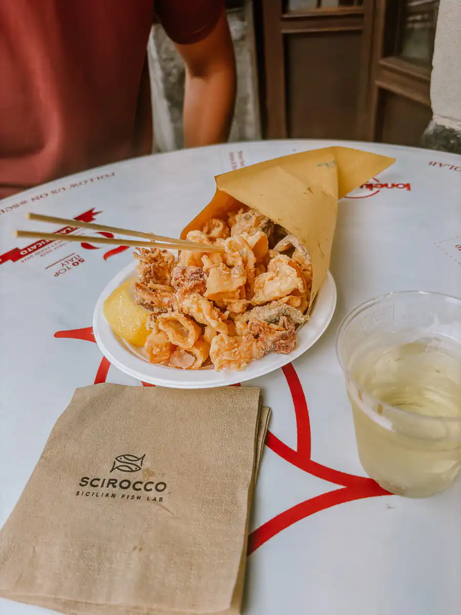Seafood Cone in Catania