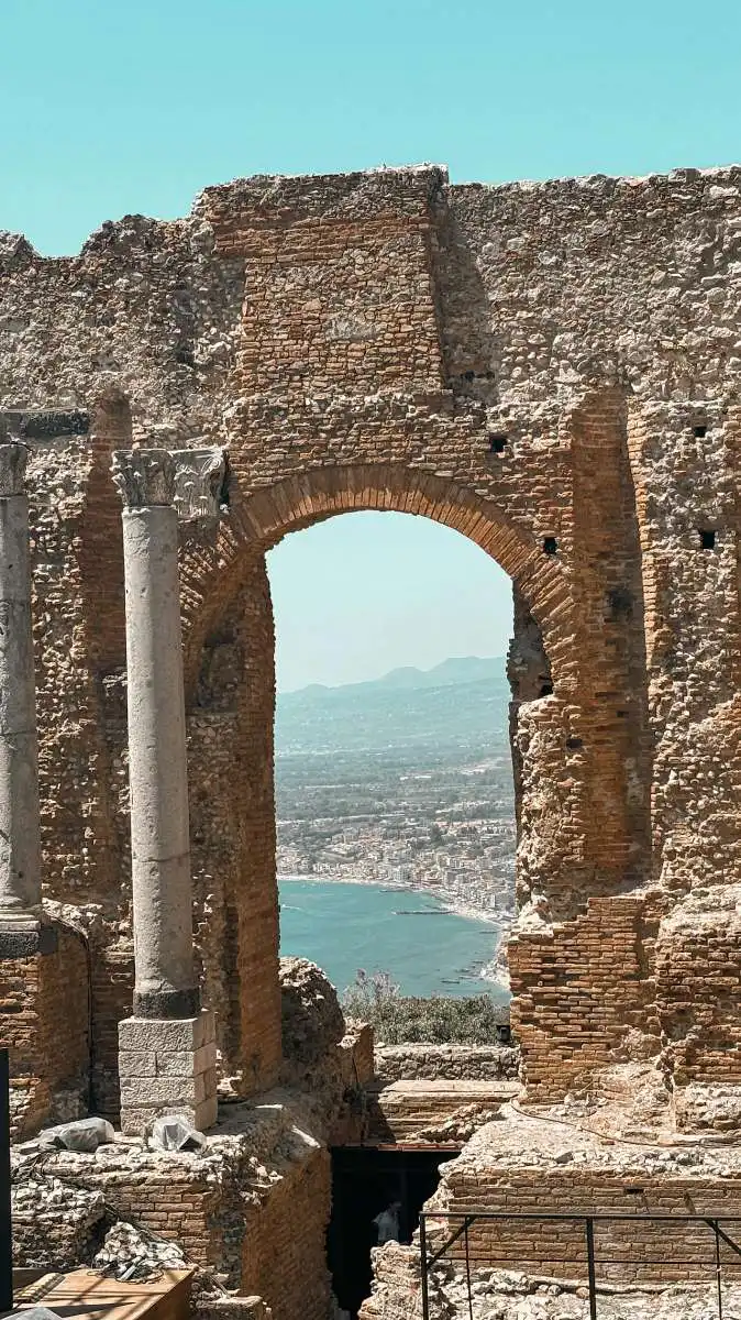 Taormina amphitheatre ruins