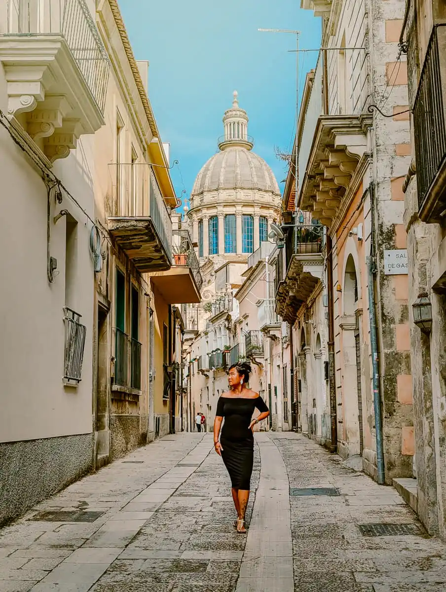 Walking in the streets of Ragusa Ibla