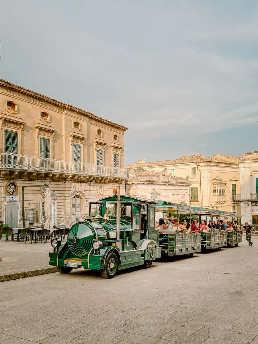 little train in Ragusa town