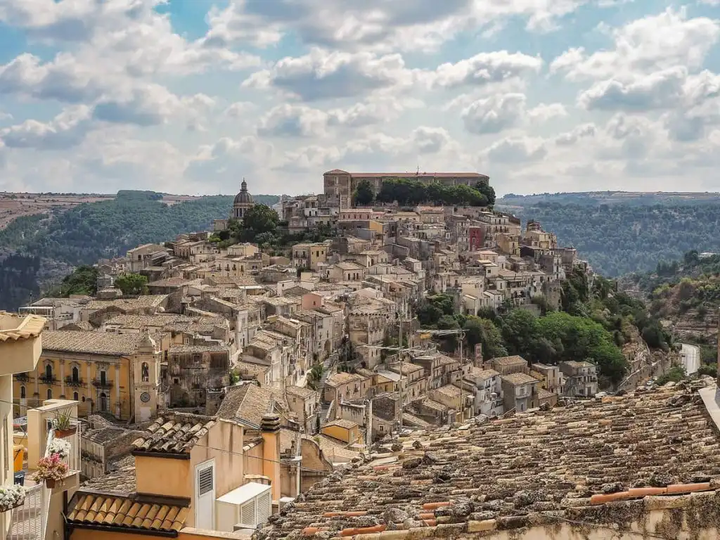 Ragusa town view