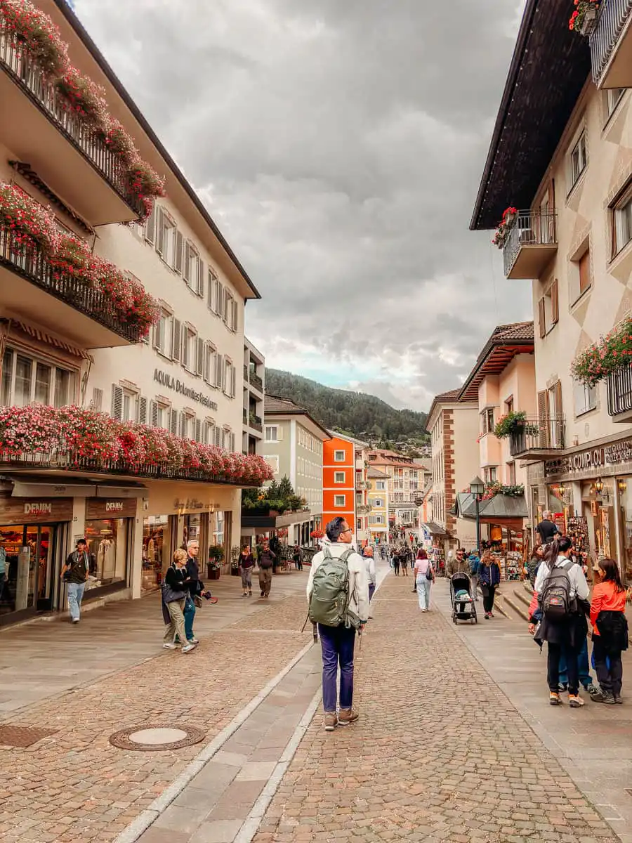 Town in the dolomites