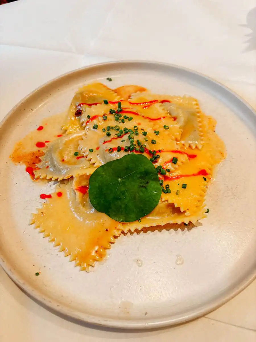 Raviolis in the Dolomites