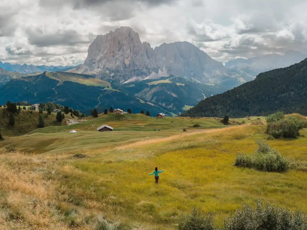 Seceda ridge field