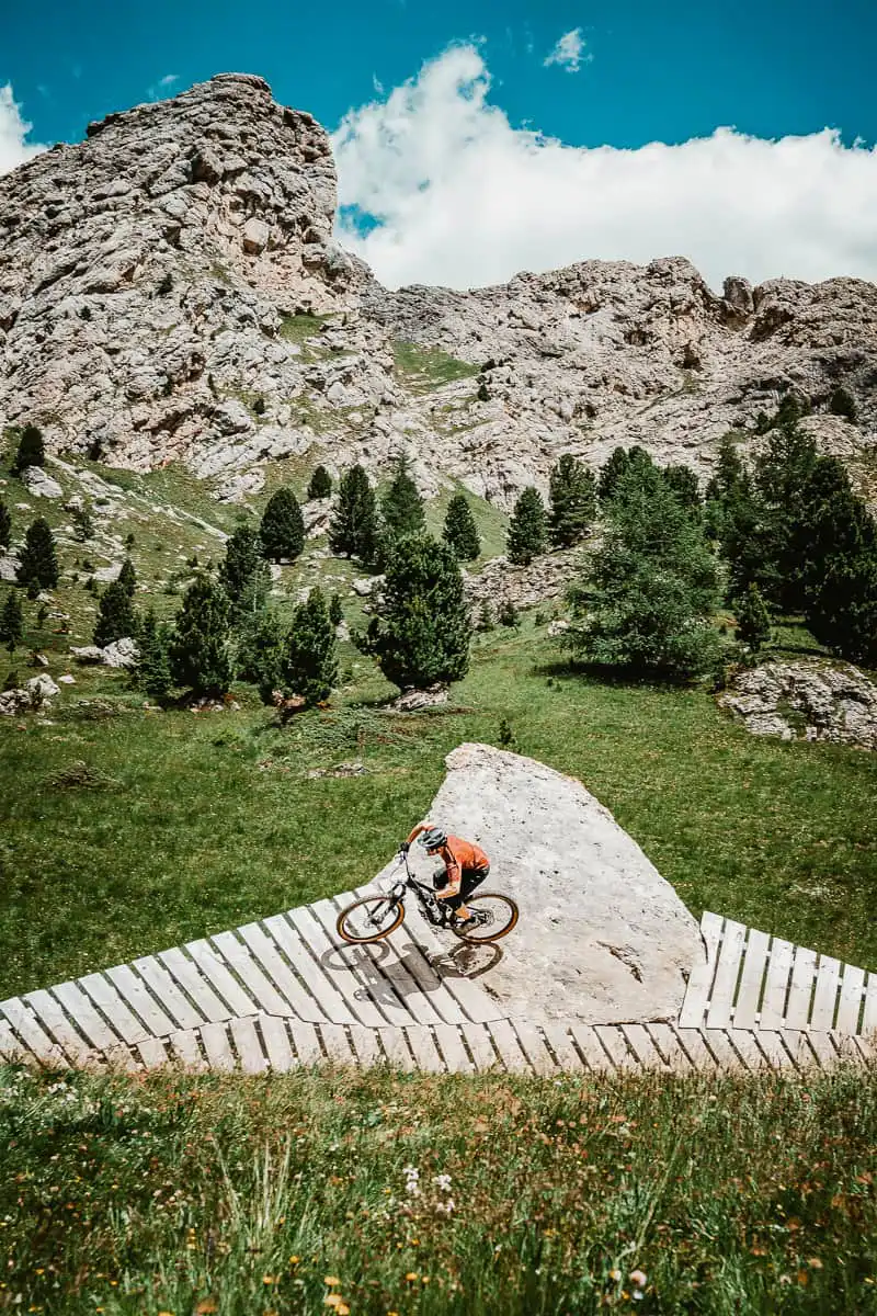 mountain biking in the dolomites