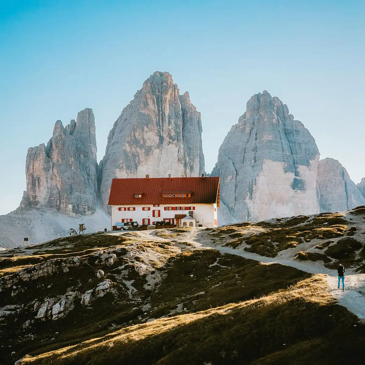 Mountain hut in the dolomites