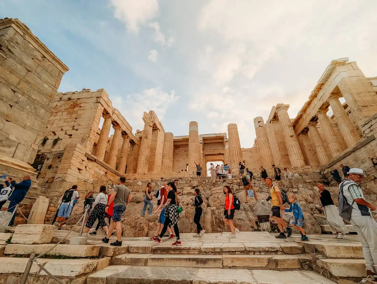 Entrance gate to the Acropolis