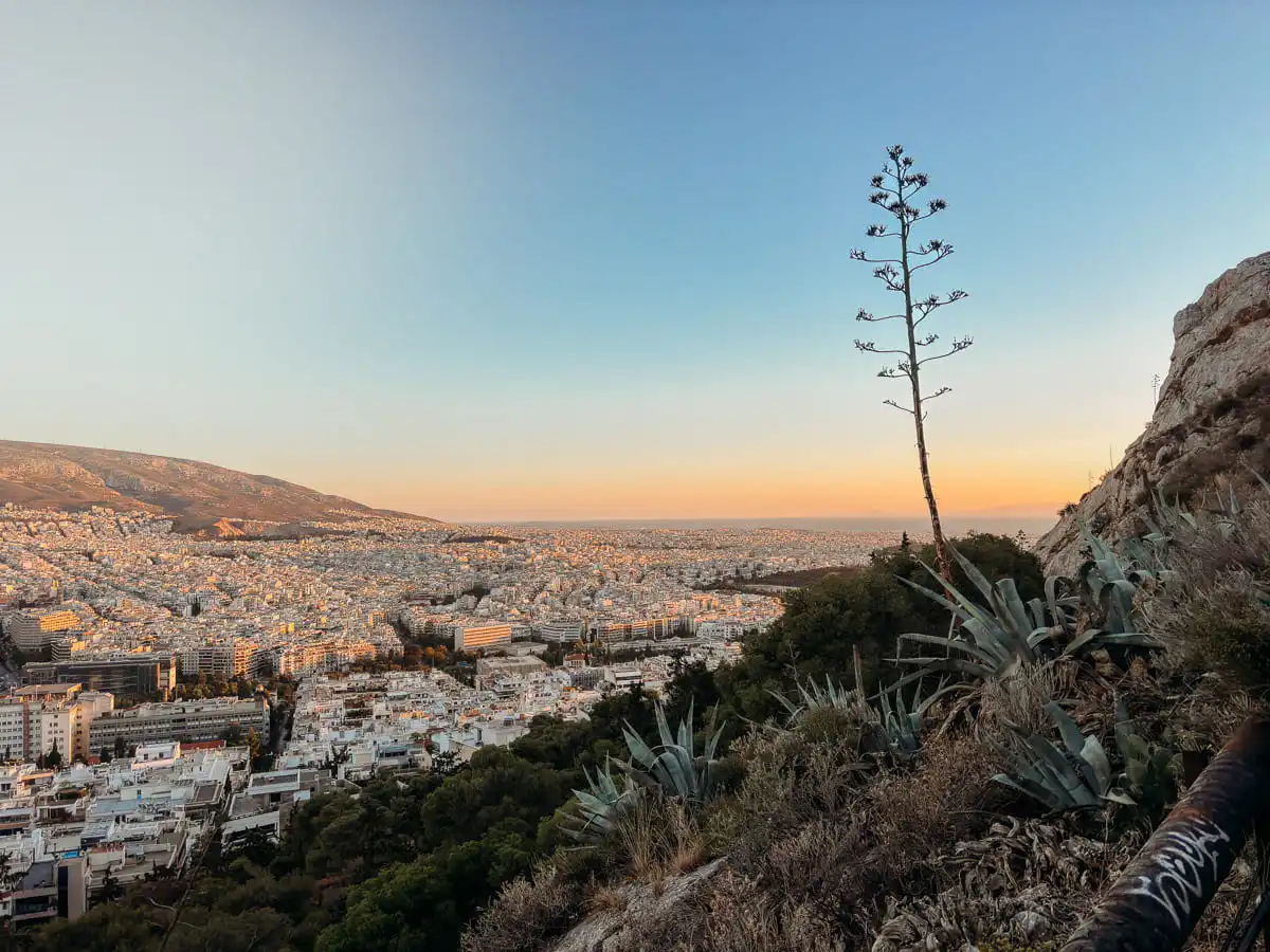 Climbing up the Lycabettus hill in AThens